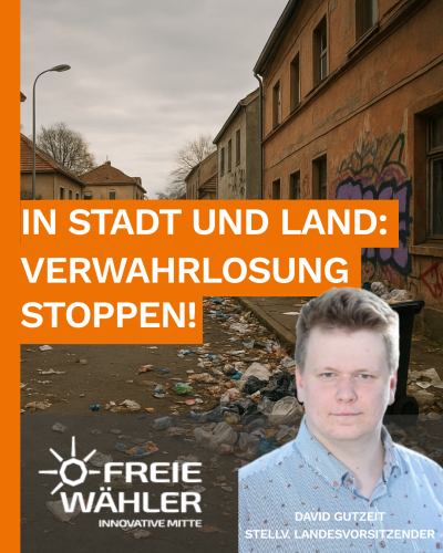 FREIE WÄHLER S-H gegen Vandalismus und Verwahrlosung