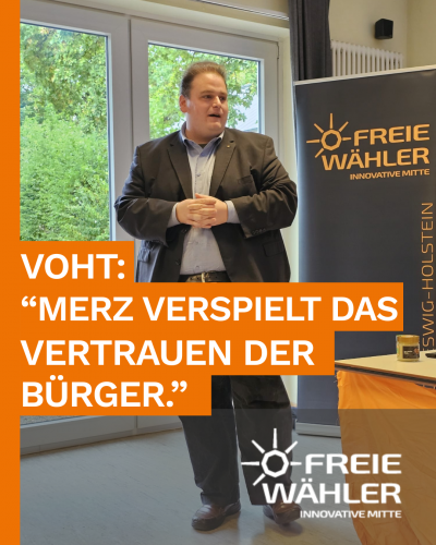 FREIE WÄHLER: Merz verspielt das politische Vertrauen der Bürger