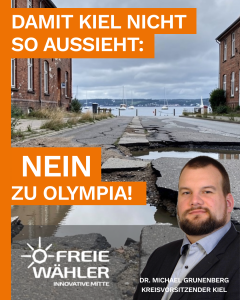 Mehr über den Artikel erfahren FREIE WÄHLER: Kiel sagt NEIN zu Olympia!