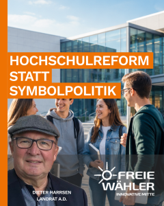 Mehr über den Artikel erfahren FREIE WÄHLER: Der Landtag diskutiert Symptome – die Krise der Hochschulen bleibt ungelöst!